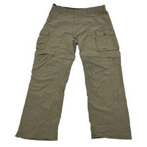 REI Convertible Cargo Pants Men's XL Gray Zip Off Legs Hiking Outdoor Utility